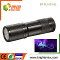 Factory Supply Aluminum Pocket Best Outdoor 390-395nm Ultraviolet Scorpion 9 led UV Flashlight Torch